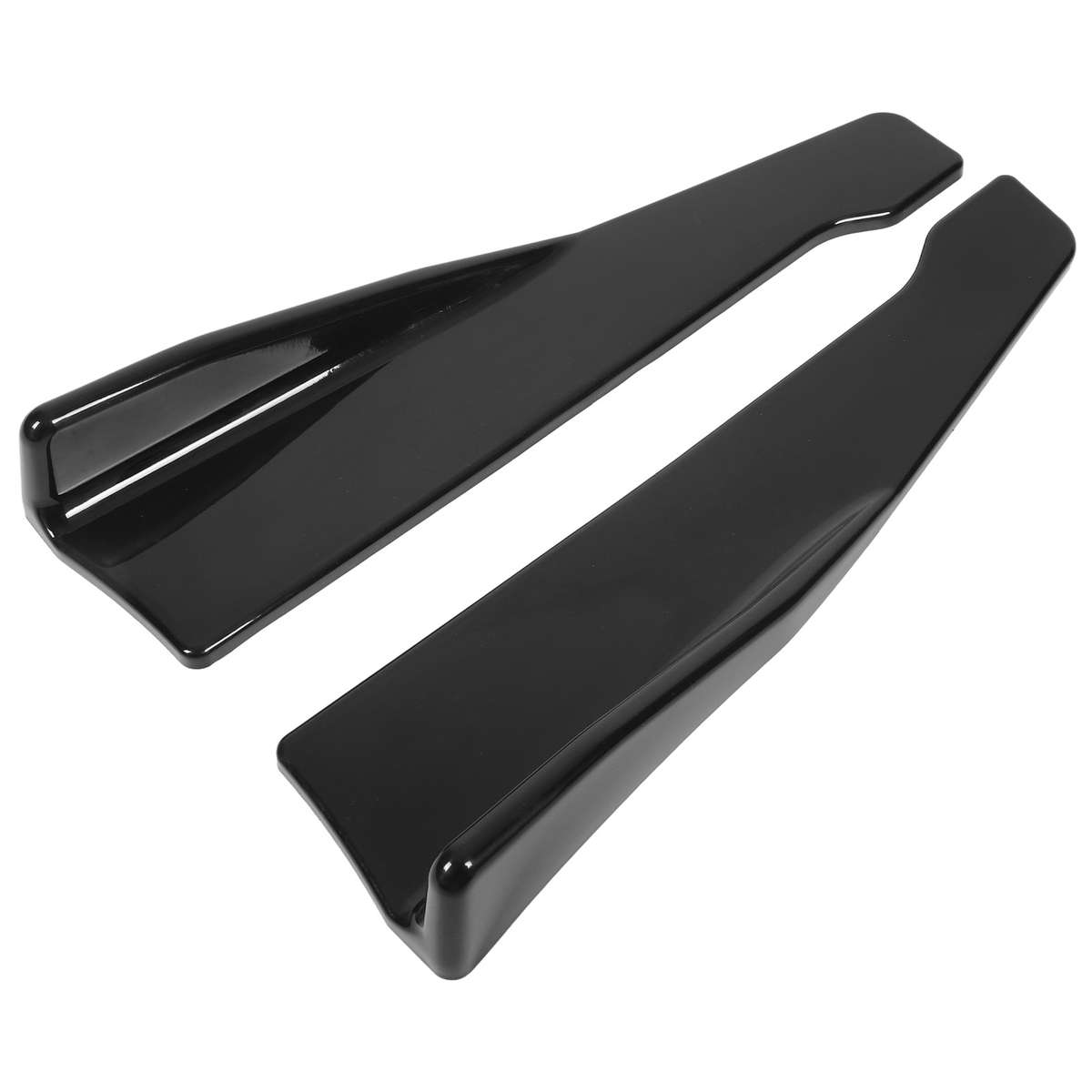 Car Auto 2Pcs 35cm Rear Bumper Canard Lip Splitter Left Right Lower Splitter