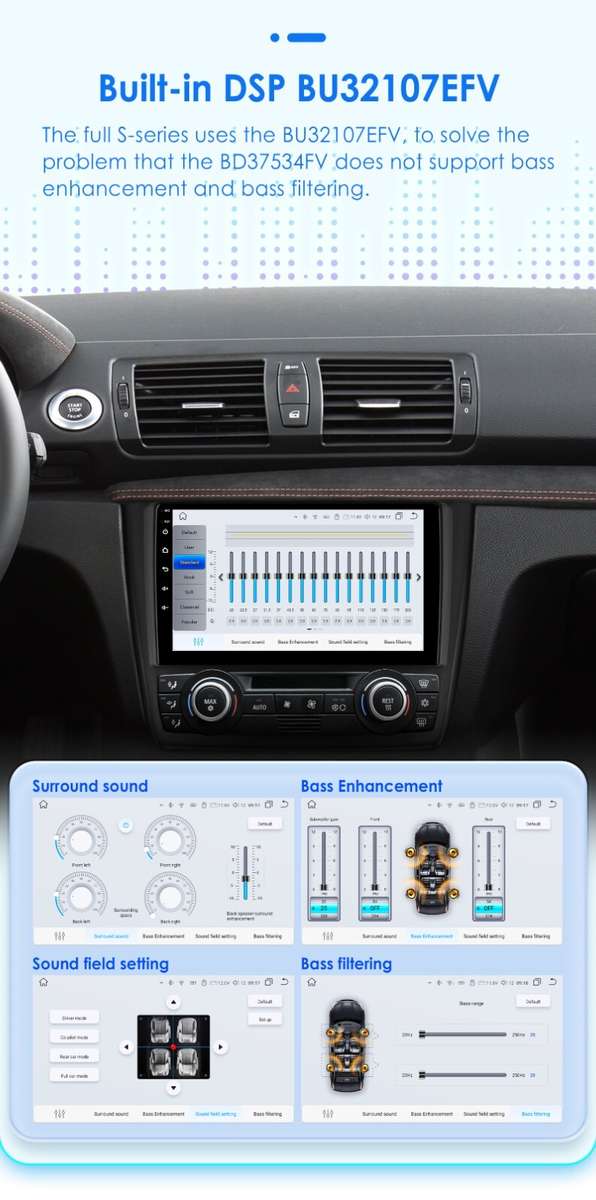 8+128G Android12 For BMW 1 Series E88 E82 E81 Car GPS Stereo Radio Carplay 8Core