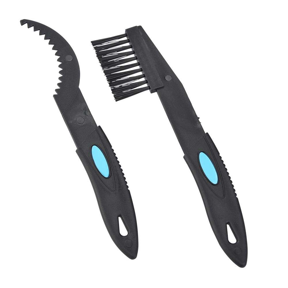 2pcs Bike Brush Scraper Pedal Derailleur Cleaning Tool Bicycle Accessory CW
