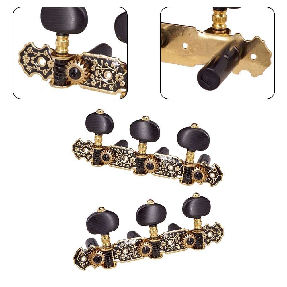 Set Of 2 Classical Guitar Tuners Tuning Pegs Classic Machine Heads Accessories