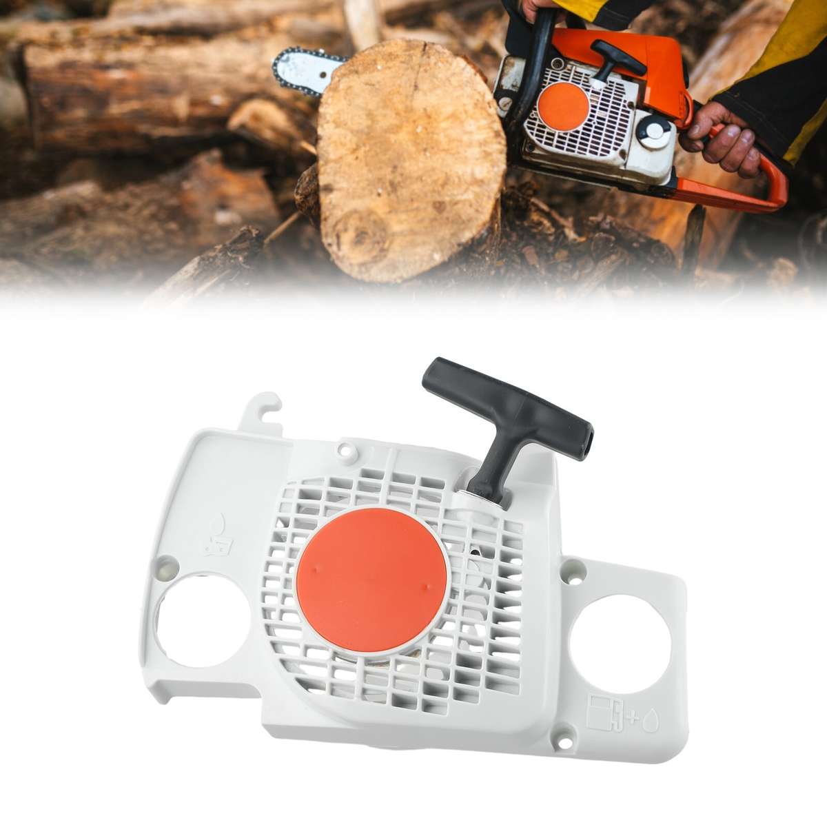 Recoil Rewind Pull Starter Fit For STIHLMS170 MS180 MS180C Chainsaw Replacement