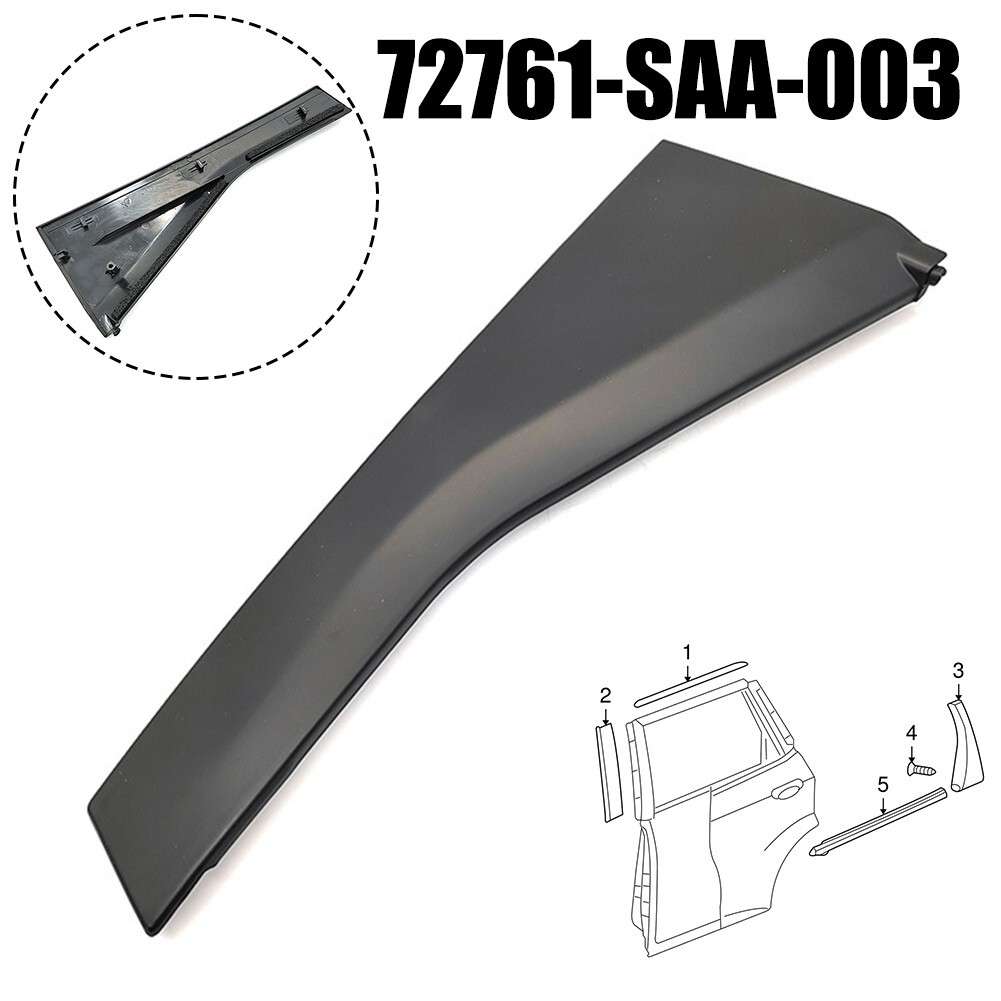 Left Rear Door Pillar Garnish For Honda For Fit 2007-08 72761-SAA-003