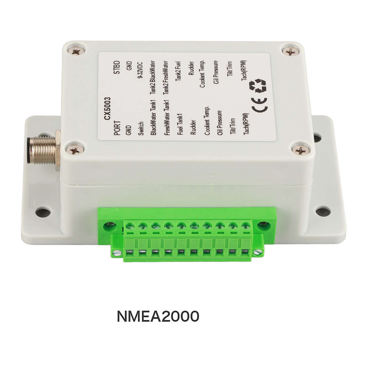 9?32V DC Converter Box Convert Sensor Singal To NMEA2000 IP67 Waterproof Part