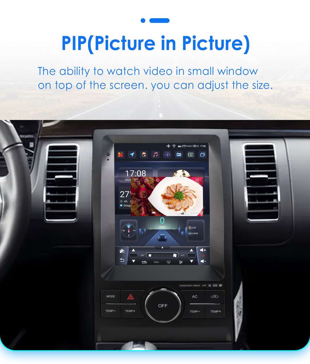 9.7" Screen Carplay For Ford Taurus 2010-2019 GPS Navi Android 14 Car Radio 32GB