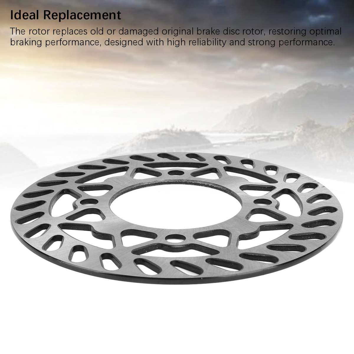 190mm Brake Caliper Disc Rotor Enhanced Efficiency Low Noise Metal For PIT PRO
