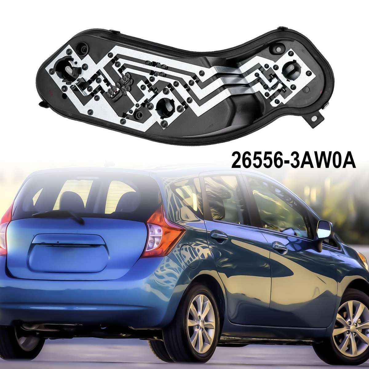 Left Tail Light Socket For Nissan Versa Sedan 2013 2019 Direct Replacement Unit