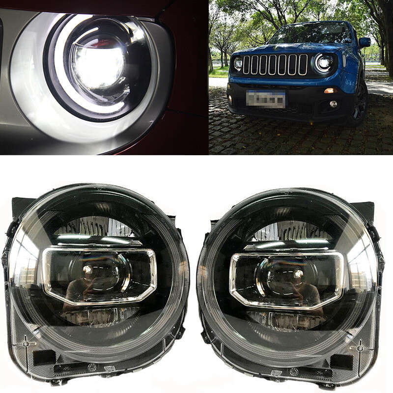 Headlights LED DRL Running lights Car Headlight For Jeep Renegade 2014-2021