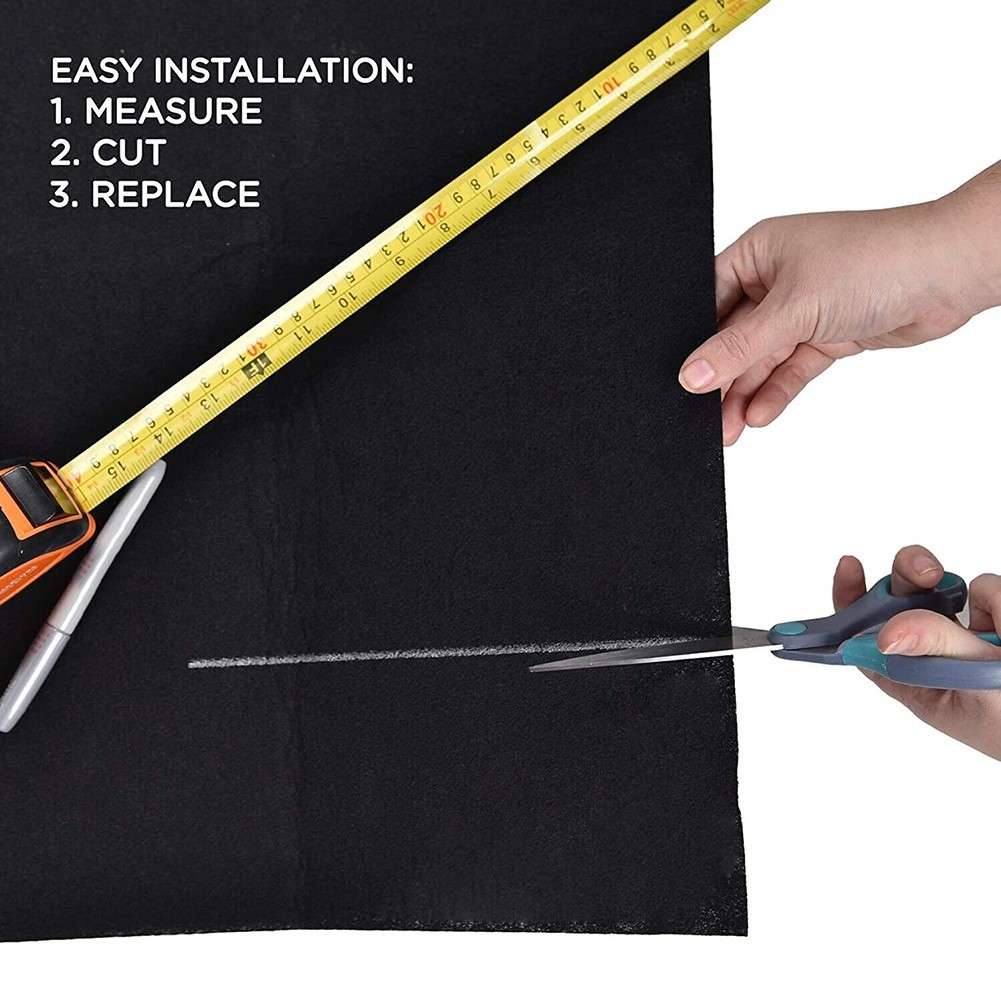 Activated Carbon Filter Sheet For Kitchen Extractor Fans And Purifiers