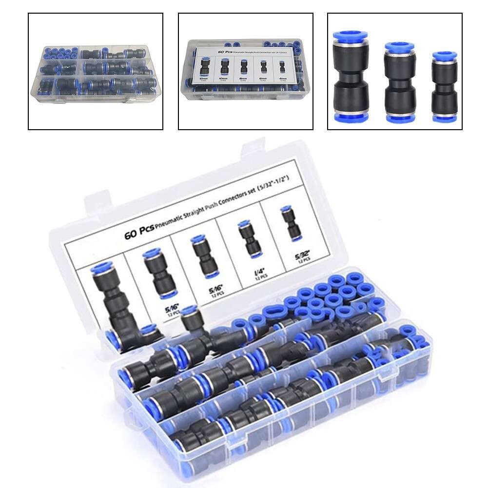 Leak Connections Guaranteed 60 Pcs Quick Release Air Line Fittings Set