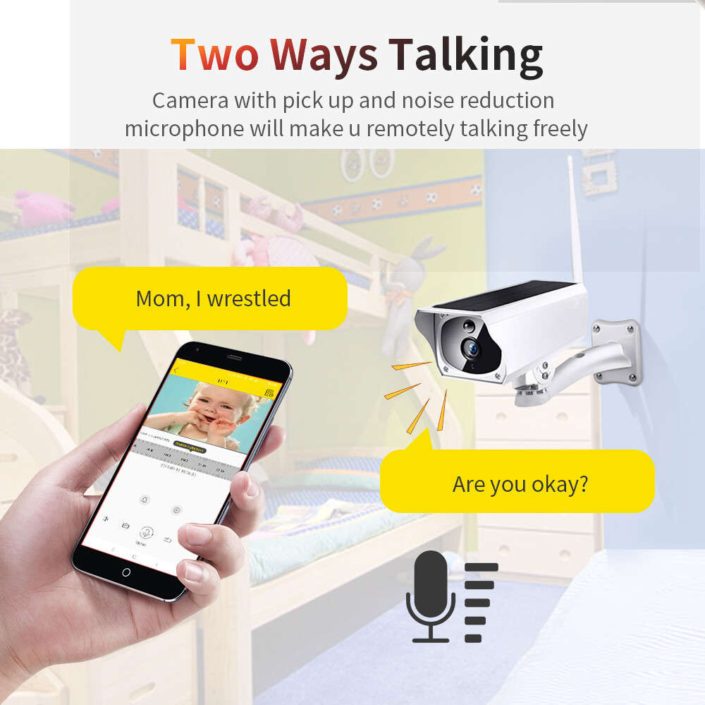 Outdoor 1080P Solar Powered Security Energy Camera Wireless WiFi IP Home CCTV HD