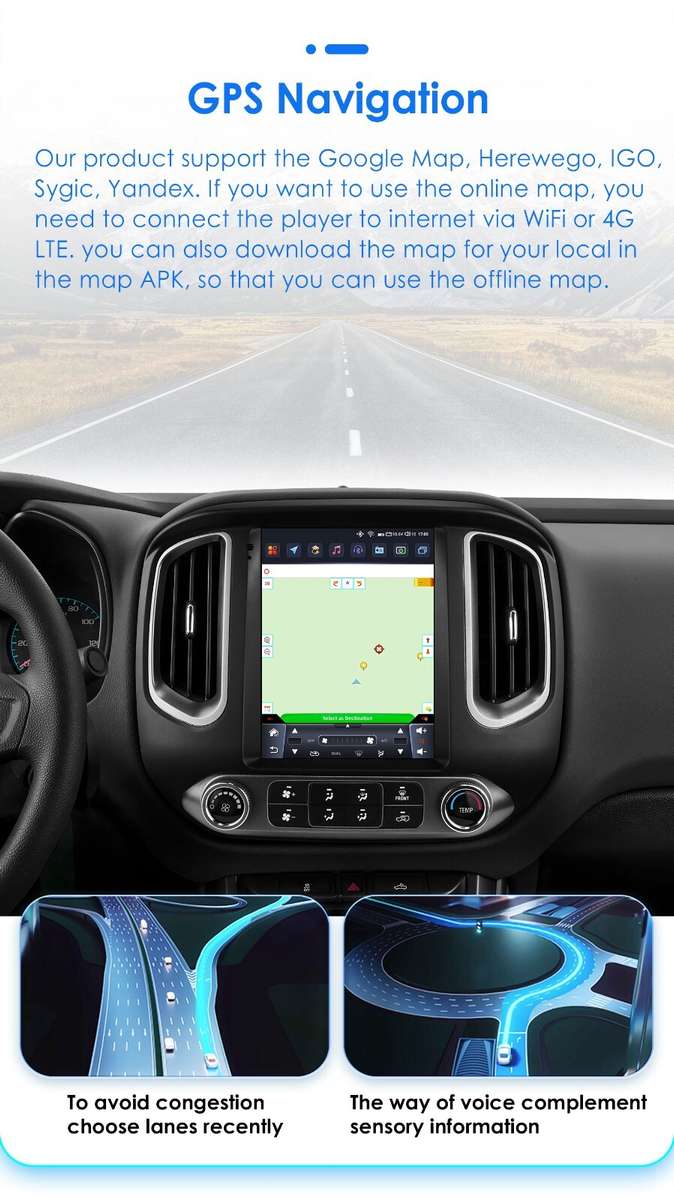 9.7'' For Chevrolet Colorado 2015-2019 GMC Canyon 8Core Android 13 Car Radio GPS