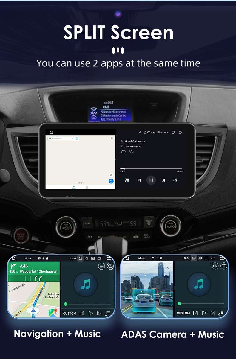 10.3"FOR HONDA CRV 2012-2016 ANDROID AUTO CARPLAY 8Core CAR STEREO RADIO CARPLAY