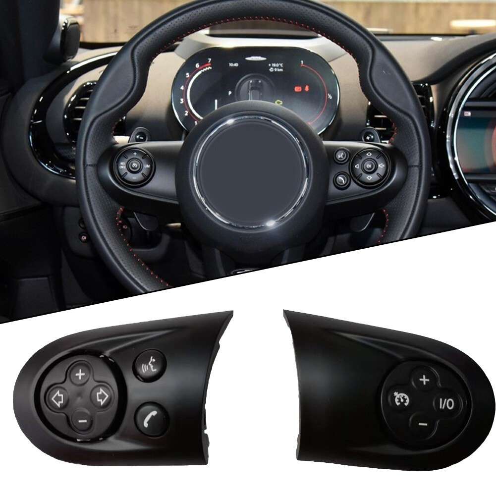 1 Pair Steering Wheel Control Switch Cover For MINI For Cooper R55 R56 R60 07-14