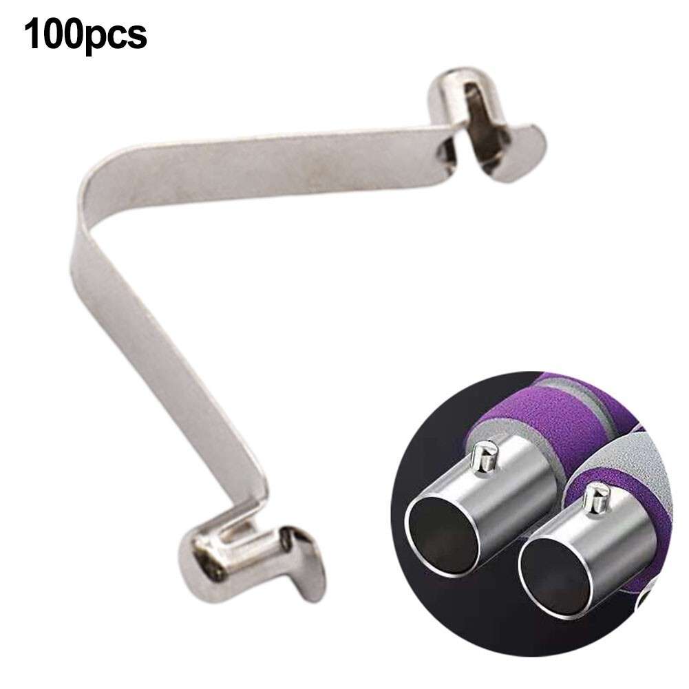 100pcs Spring Clip Locking Tube Pin Push Clip For Tent Pole/Kayak/Pad