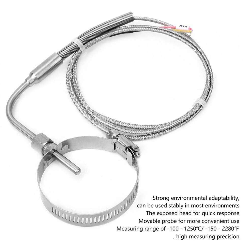 EGT Thermocouple K Type Right Angle Stainless Steel Temperature Probe New