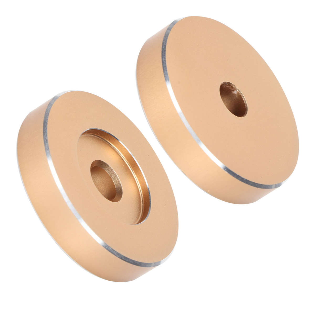 45 RPM Record Turntable Adapter Large Hole Conversion Sheet Vinyl Black Clam FFG