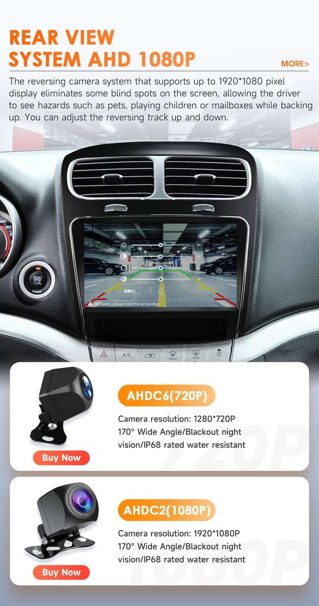 8Core For Dodge Journey 2011-2019 Android14 Car Multimedia Radio Stereo GPS Navi