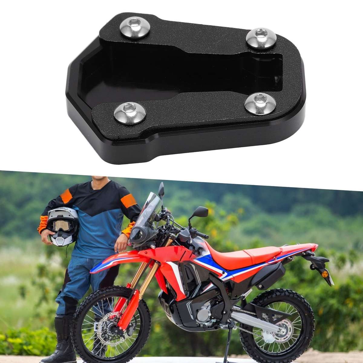 Motorcycle Extension Enlarger Pad CNC Aluminium Alloy For CRF300 Rally 2021? CHW