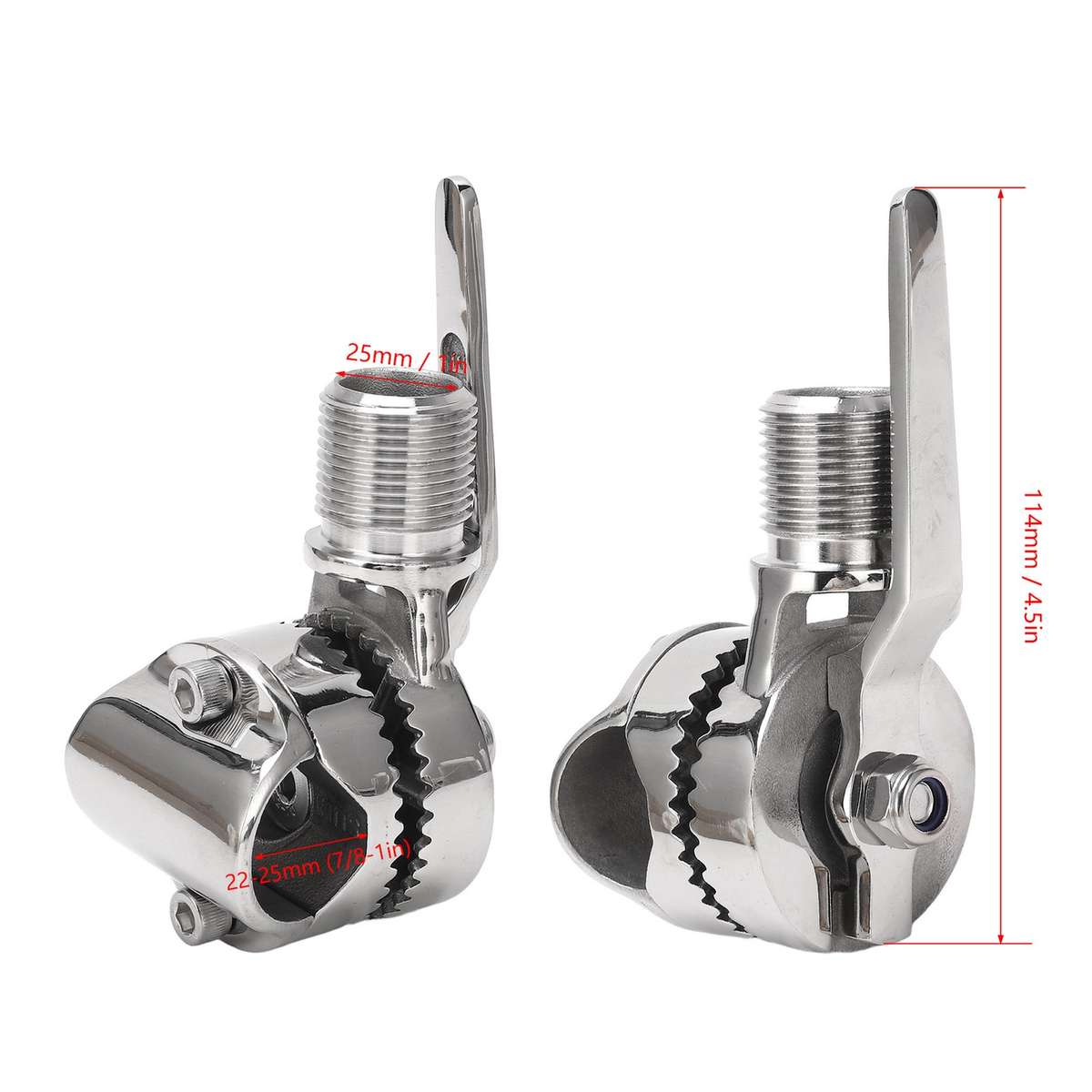 Marine VHF Antenna Mount 316 Stainless Steel Adjustable Ratchet Mount For 7/ CHW