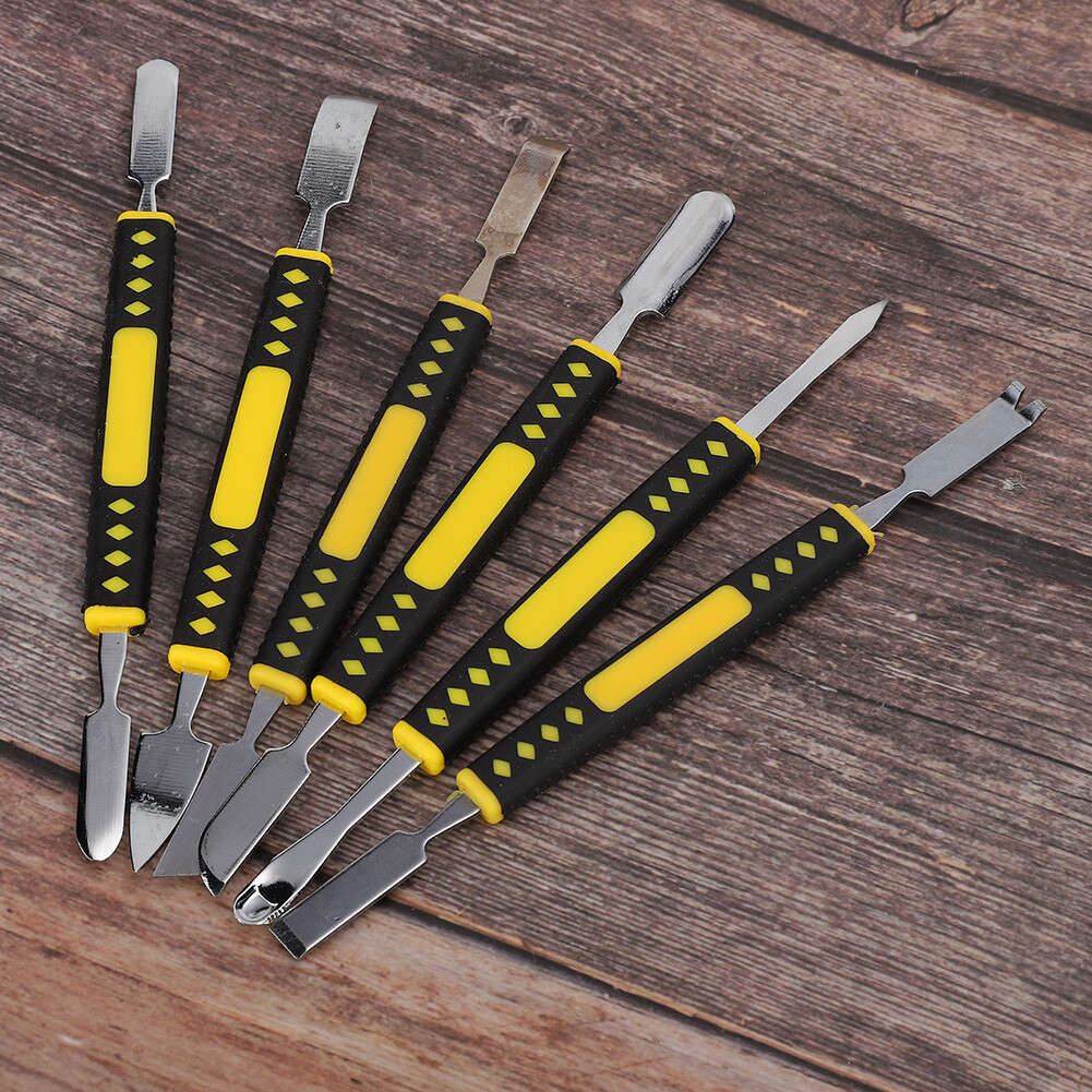 6pcs / Set Spudger Phone Pry Tool Stainless Steel Mobile Phone Repair Openin CHW
