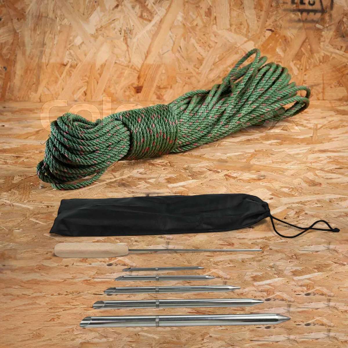 Rope Splicing Tool Kit 6pcs With Needles For Synthetic And Woven Ropes