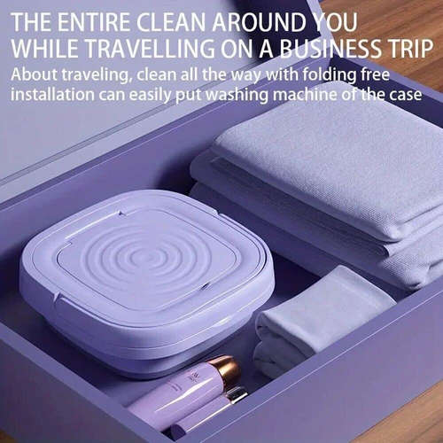 Mini Washing Machine 8L Folding Portable Sterilization Drying Laundry Machines