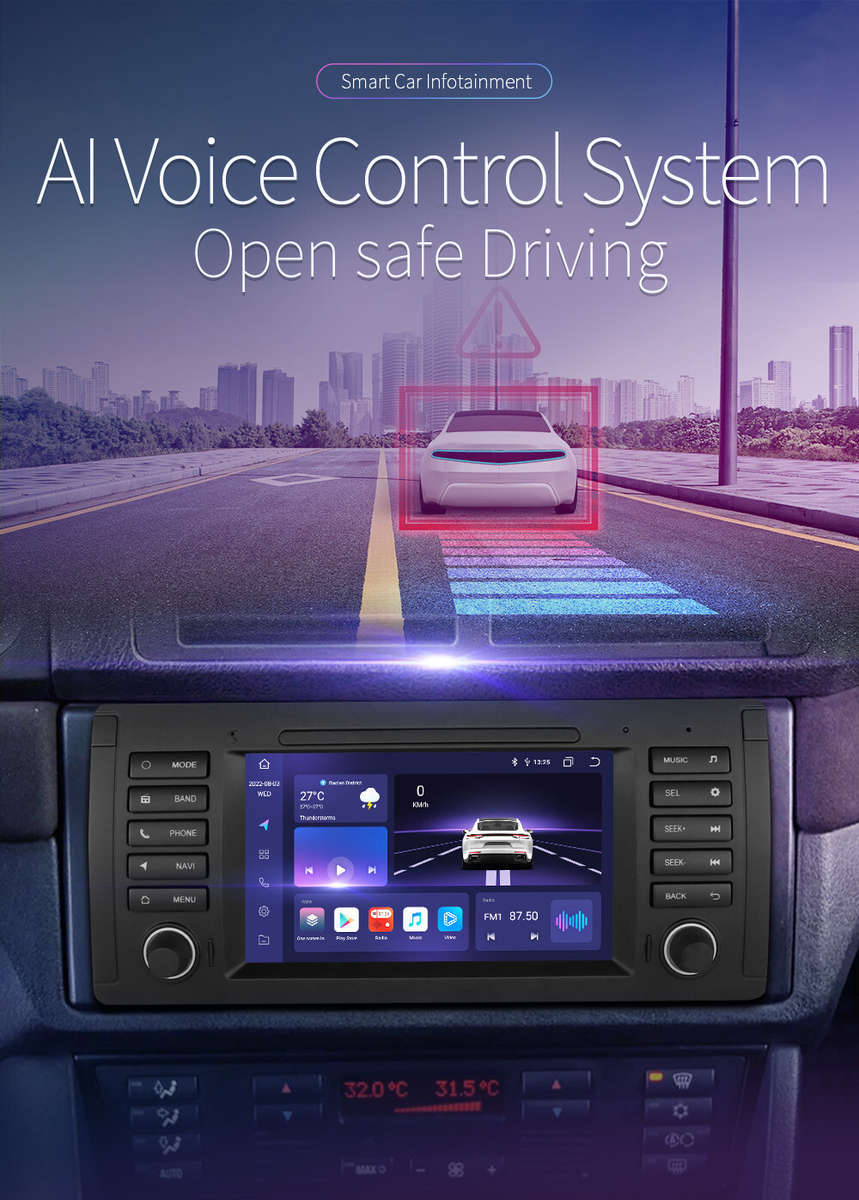For BMW E39 X5 E53 7" Android 13 Car Stereo DSP Radio 8Core 6+64GB GPS Head Unit
