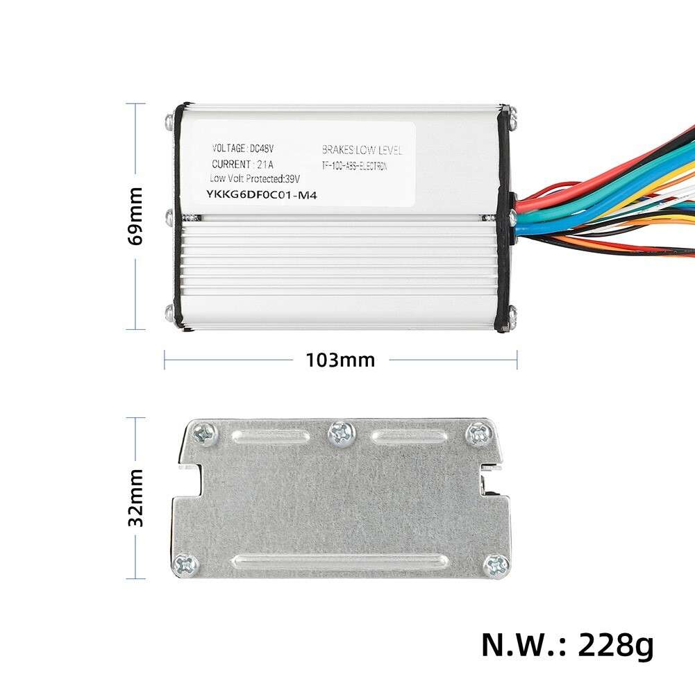 DC 48V Controller Dual Mode Intelligent Low Level Silver 1 Pc 1.1-4.2V