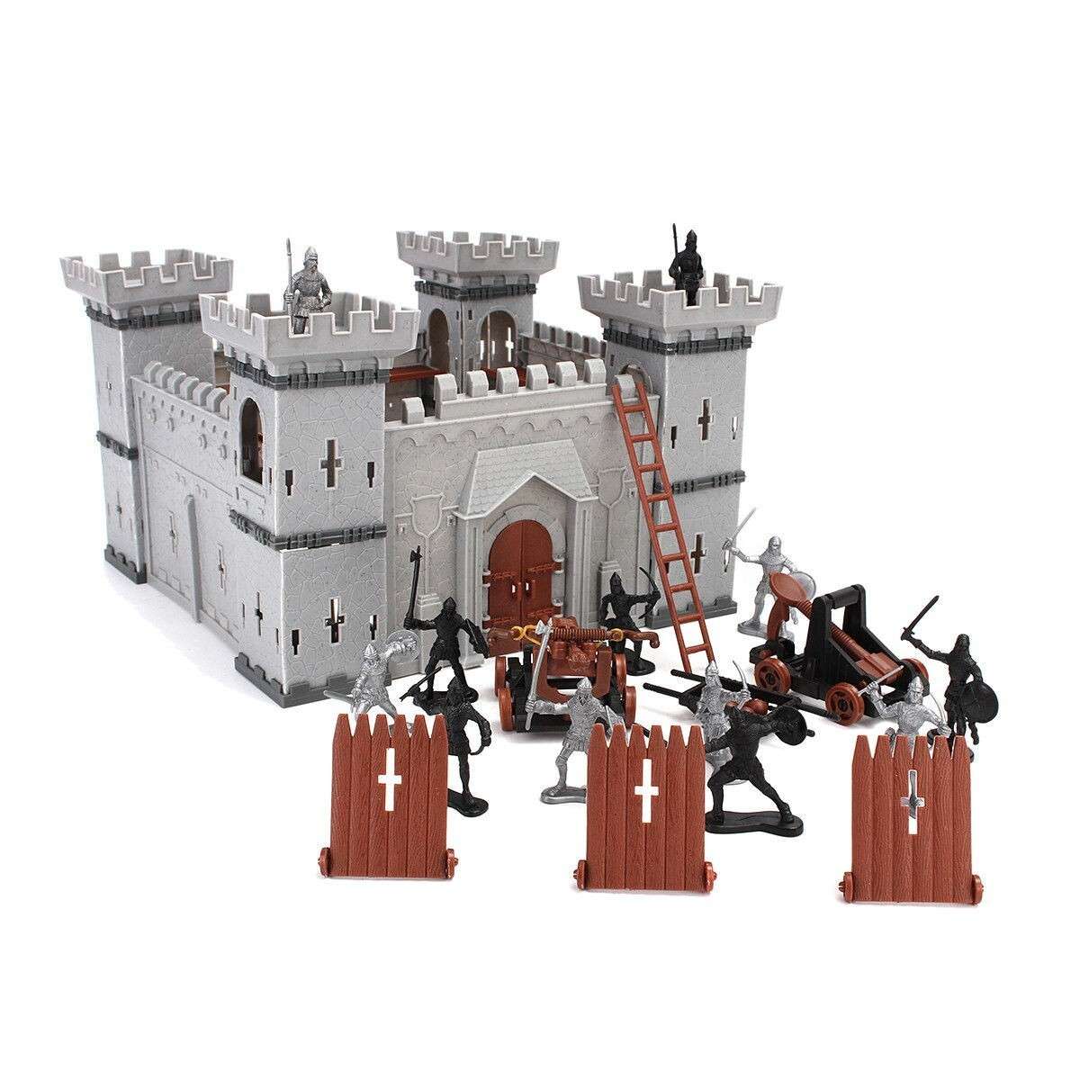 Soldiers Toy Medieval Castle Infantry Playset Decor Model Vintage-Knight