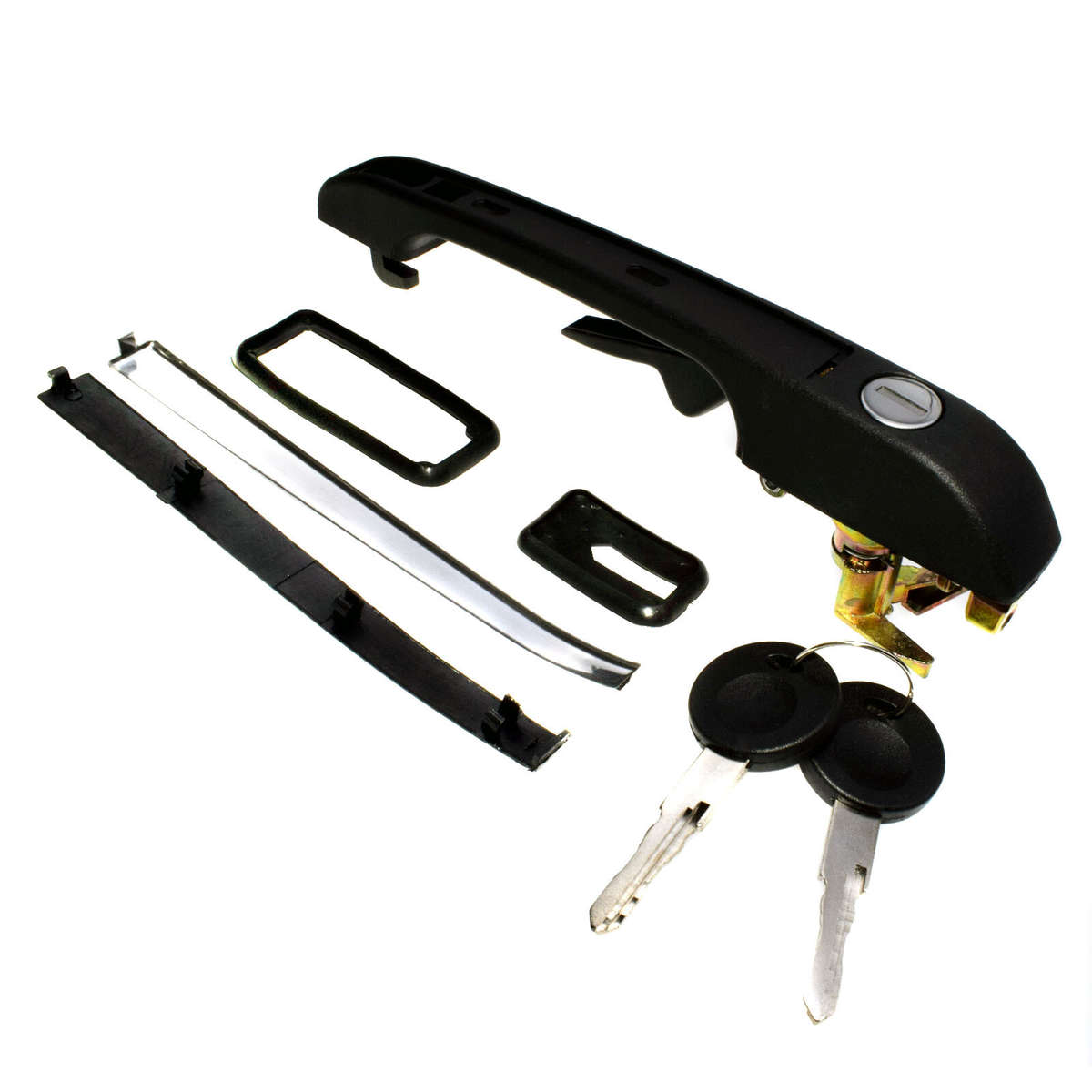 Front Right Side Exterior Door Handle W/Key 191837206A For VW Golf Jetta Rabbit