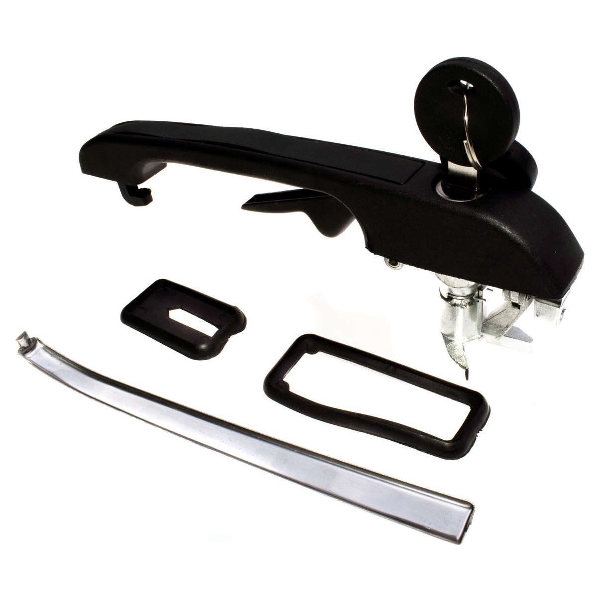 Front Left Side Exterior Door Handle W/Key 191837205A For VW Golf Jetta Rabbit