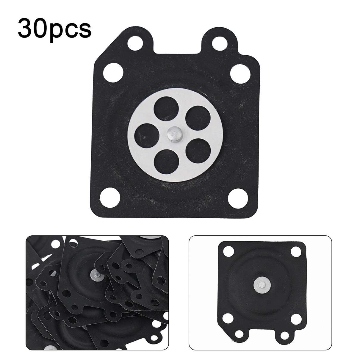 30PCS Black Carburetor Diaphragm For WALBRO95-526-9 95-526-9-8