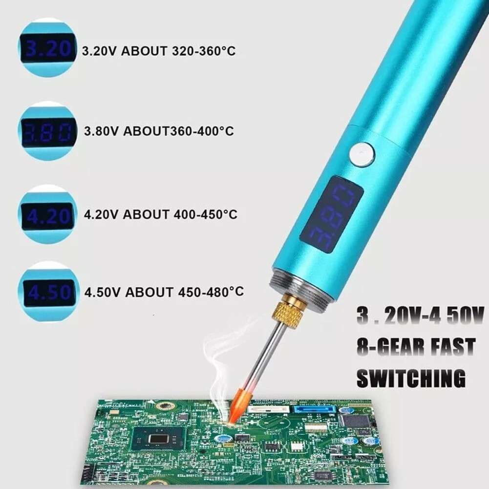 Rechargeable Soldering Iron Supports Charging While Using Auto Shutdown
