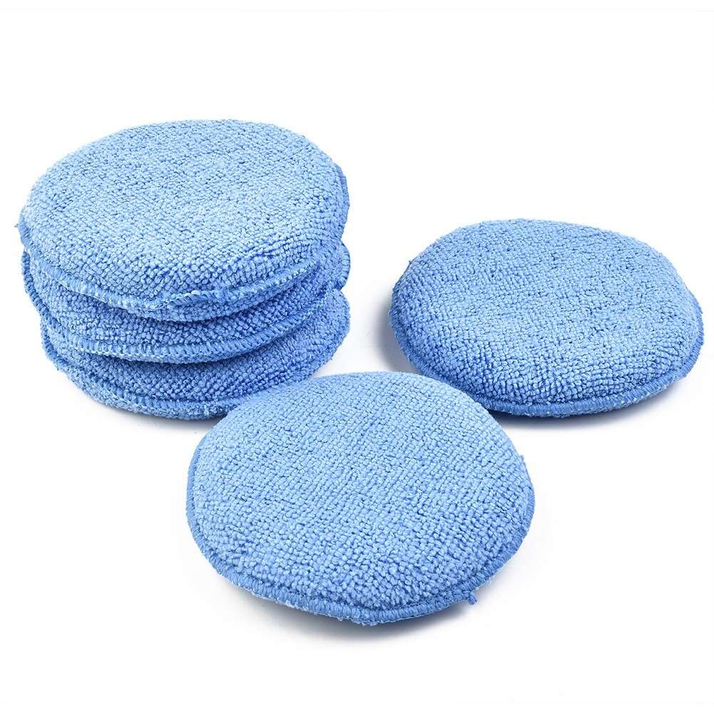 5 Wax Microfiber Applicator Car Sponge Pad Polishing Pads Soft Care Auto