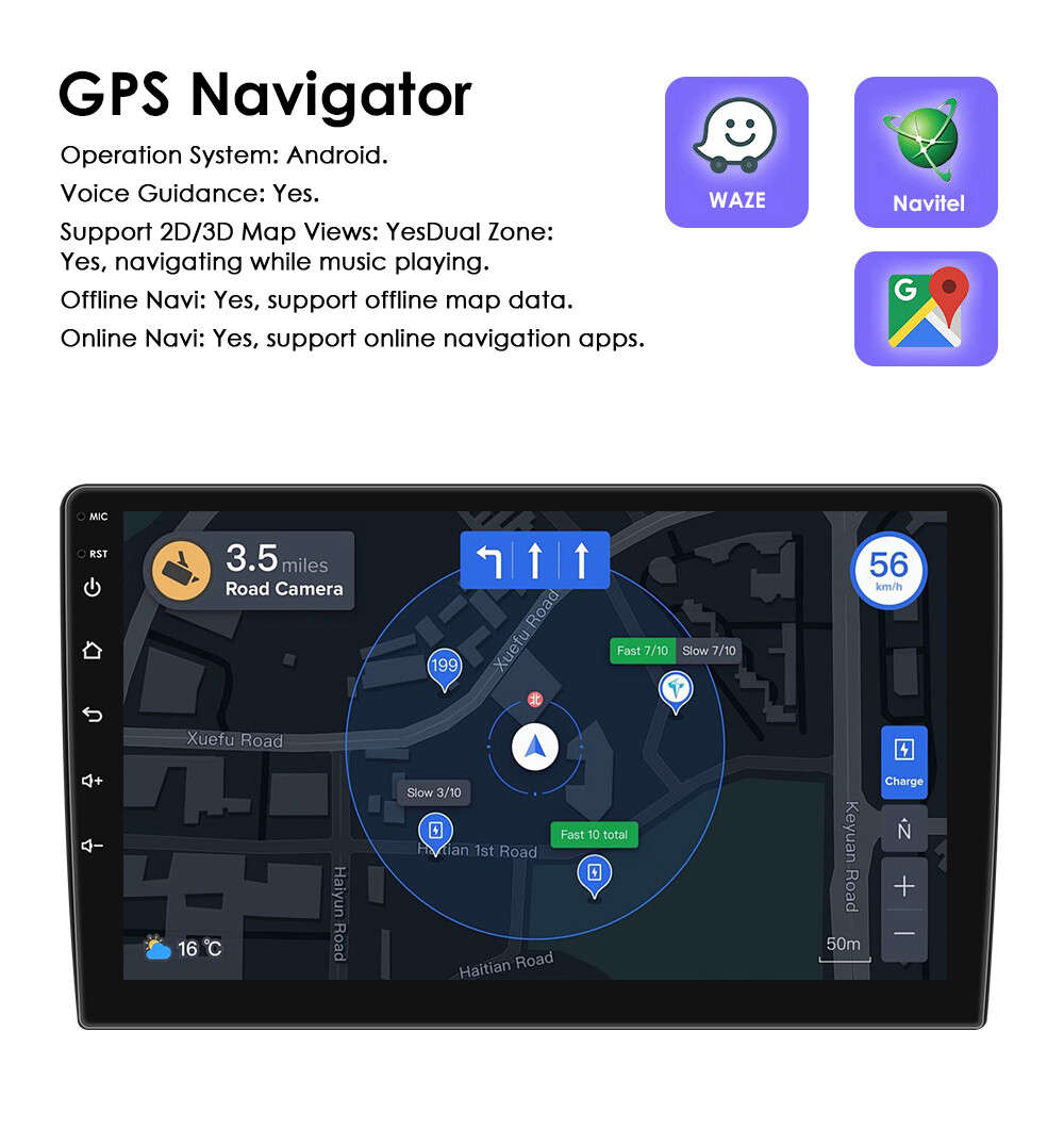 Android 13 Carplay Radio For Ford Mustang 2010-2014 GPS Navi Stereo WiFi BT RDS