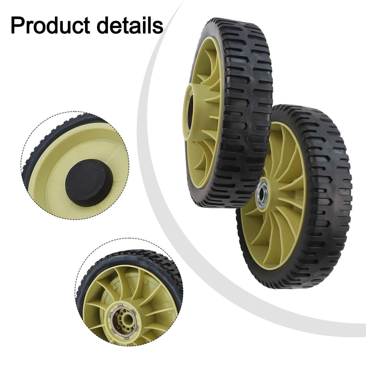 For Honda Lawn Mower Wheel Replacement Kit 20CM Front & Rear Wheels (4-Pack)
