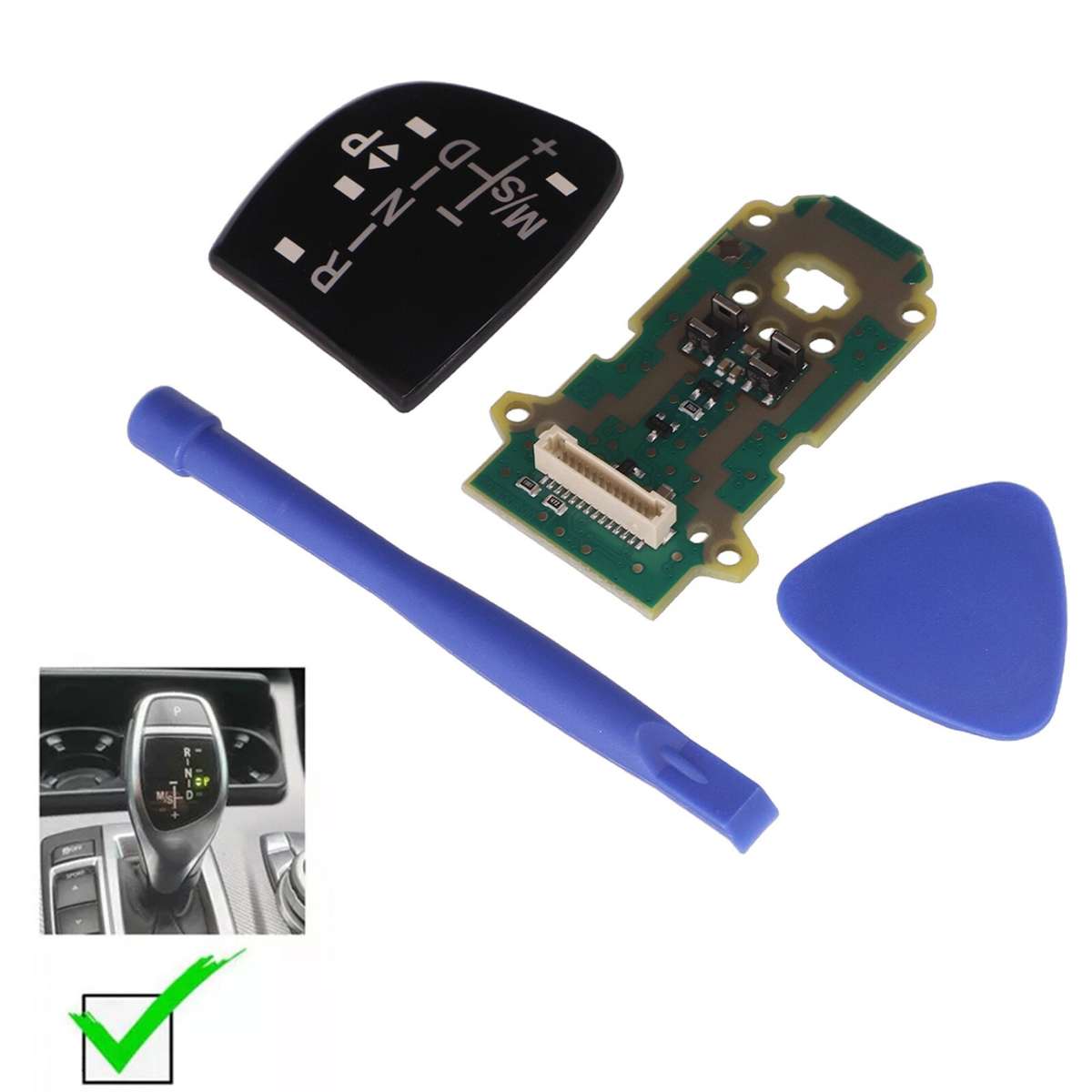 Gear Shift Knob Panel W/LED Circuit Board For BMW Sport 3 4 5 6 7' X5 X6-X3 X4