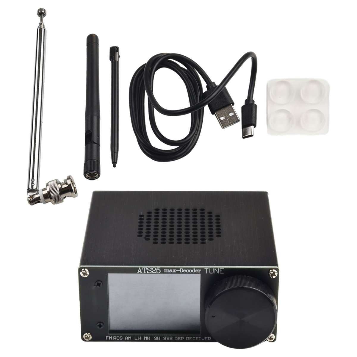 ATS-25max-Decoder Si4732A10 Full-Ba N D Receiver Support CW RTTY FT8,FT4,SW