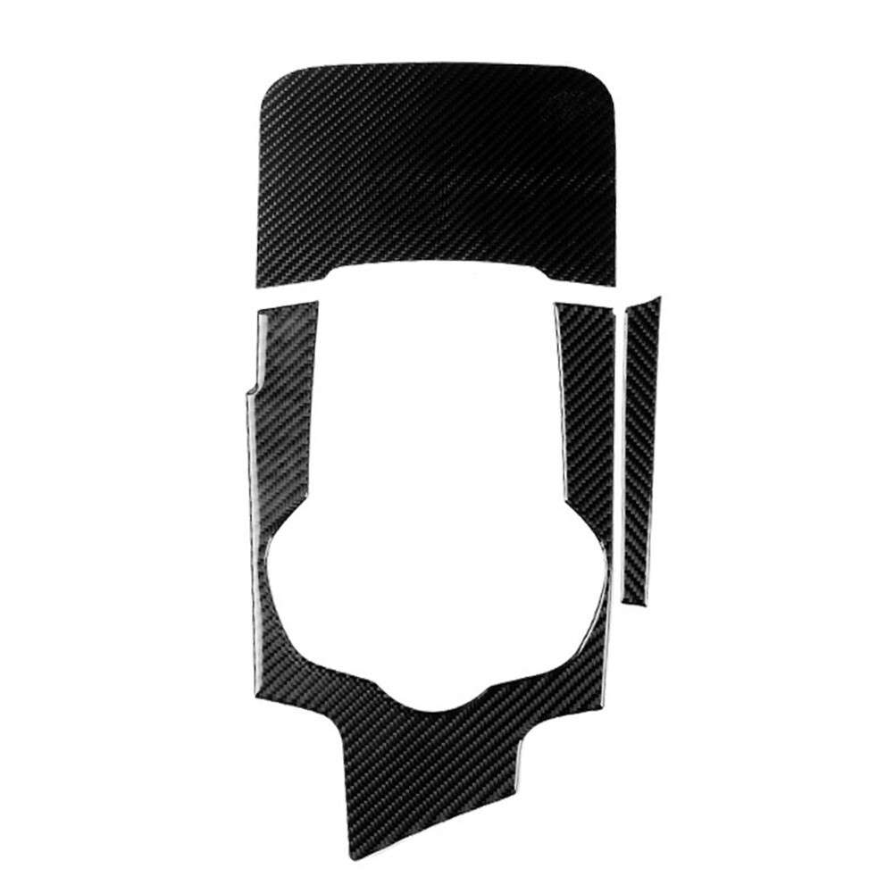3pcs Carbon Fiber Style Console Panel Trim Cover For Alfa For Romeo For Giulia