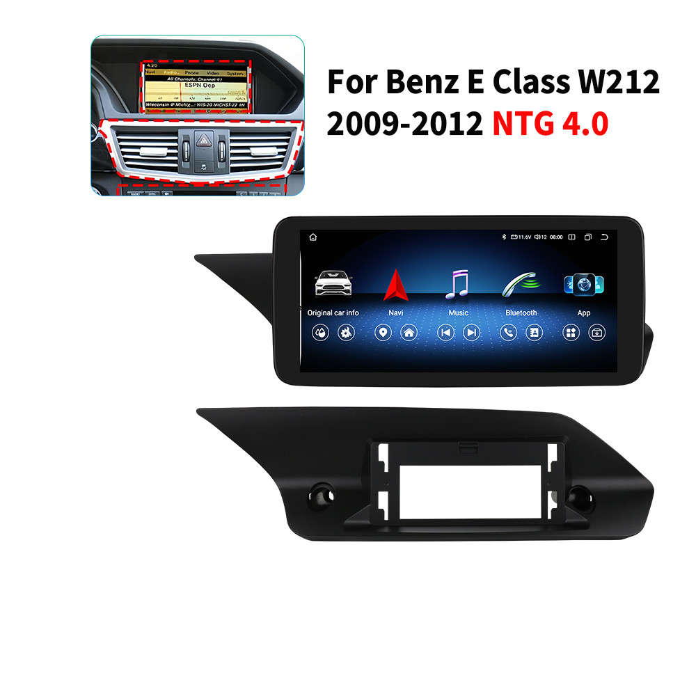 6+64G Android 12 CarPlay Radio Stereo GPS 10.33'' For Mercedes Benz E Class E350