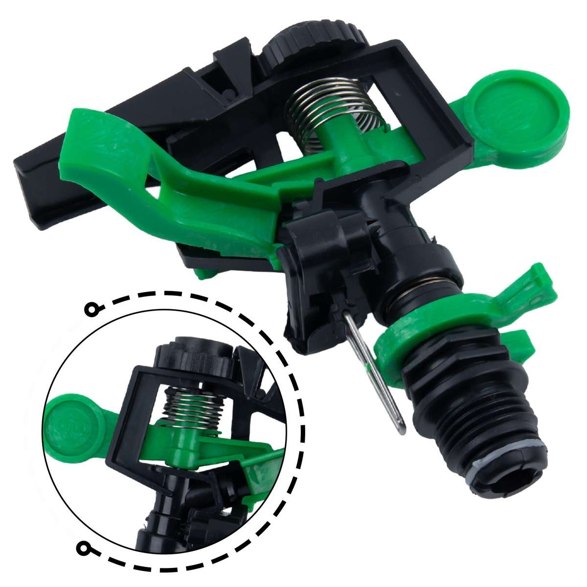 5pcs Impulse Sprinkler Pulsating Telescopic Watering Grass Lawn-Yard&Gard