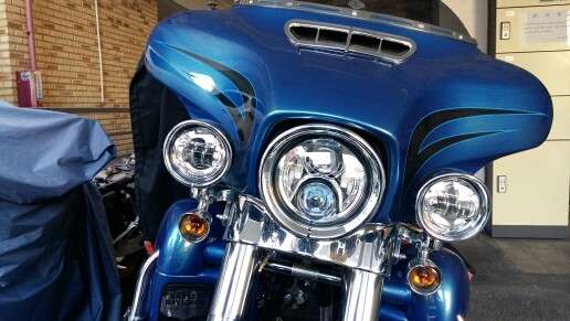 4.5" LED Projector Auxiliary Passing Spot Fog Head Light Lamp For Harley Touring