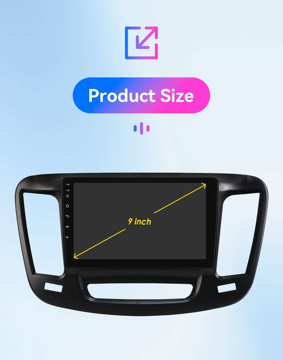 4+64GB Android 14 Carplay Stereo Radio GPS 8Core For 2015-2019 Chrysler 200 200C