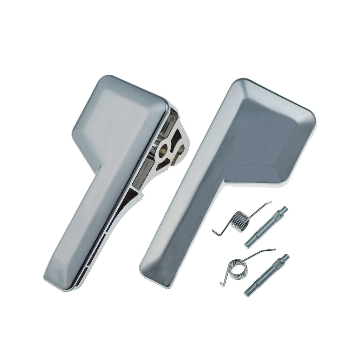 2X Interior Inner Door Handle LH RH For 07-14 Ford Edge 07-15 Lincoln MKX Chrome