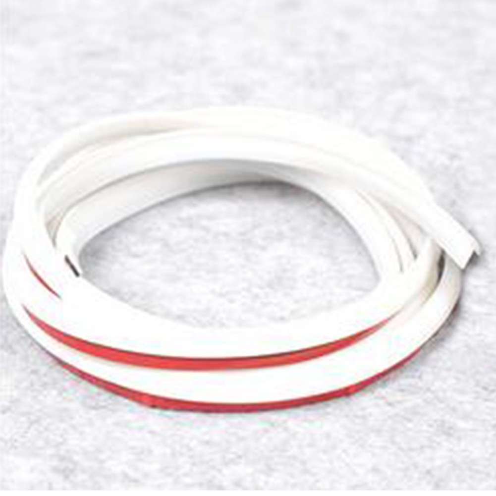 5M Slanted T-Type Car Rubber Sealing Strip Trim For Bumper-Lip Side Skirt