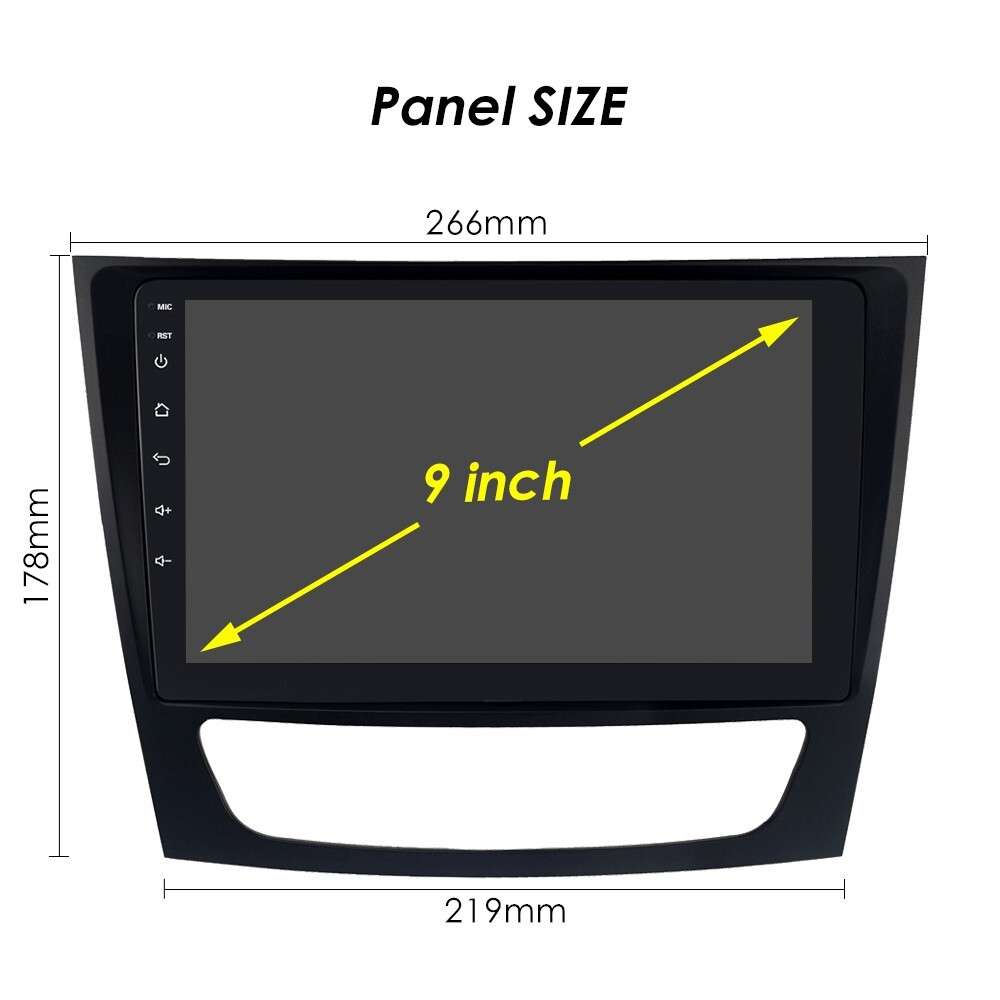 Android 13 Carplay Stereo Radio For Mercedes Benz CLS E-Class W211 GPS Navi WiFi