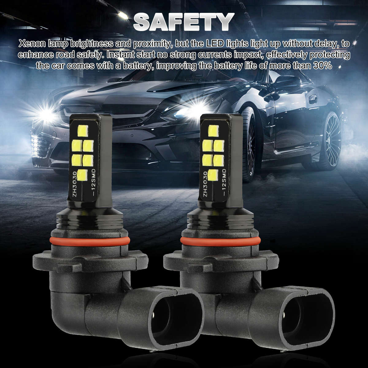 4x 9005 9006 LED Combo Headlight Bulbs High Low Beam Kit Xenon 6000K Super White