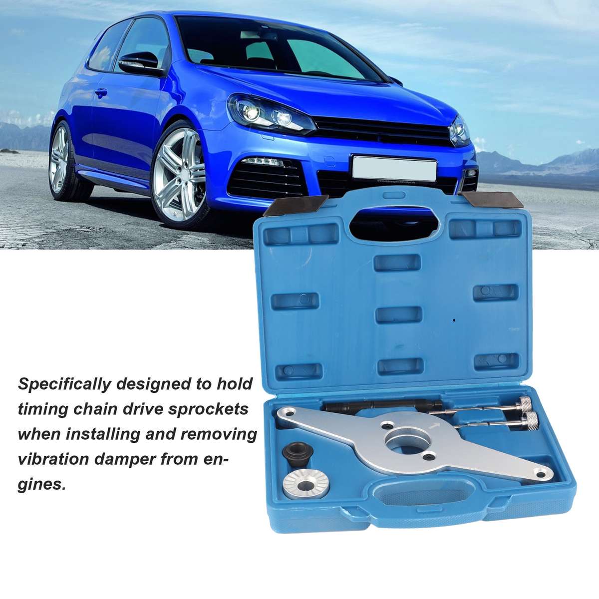 Engine Vibration Damper Holding Tool T10531 Crankshaft Pulley Removal Tool F CHW