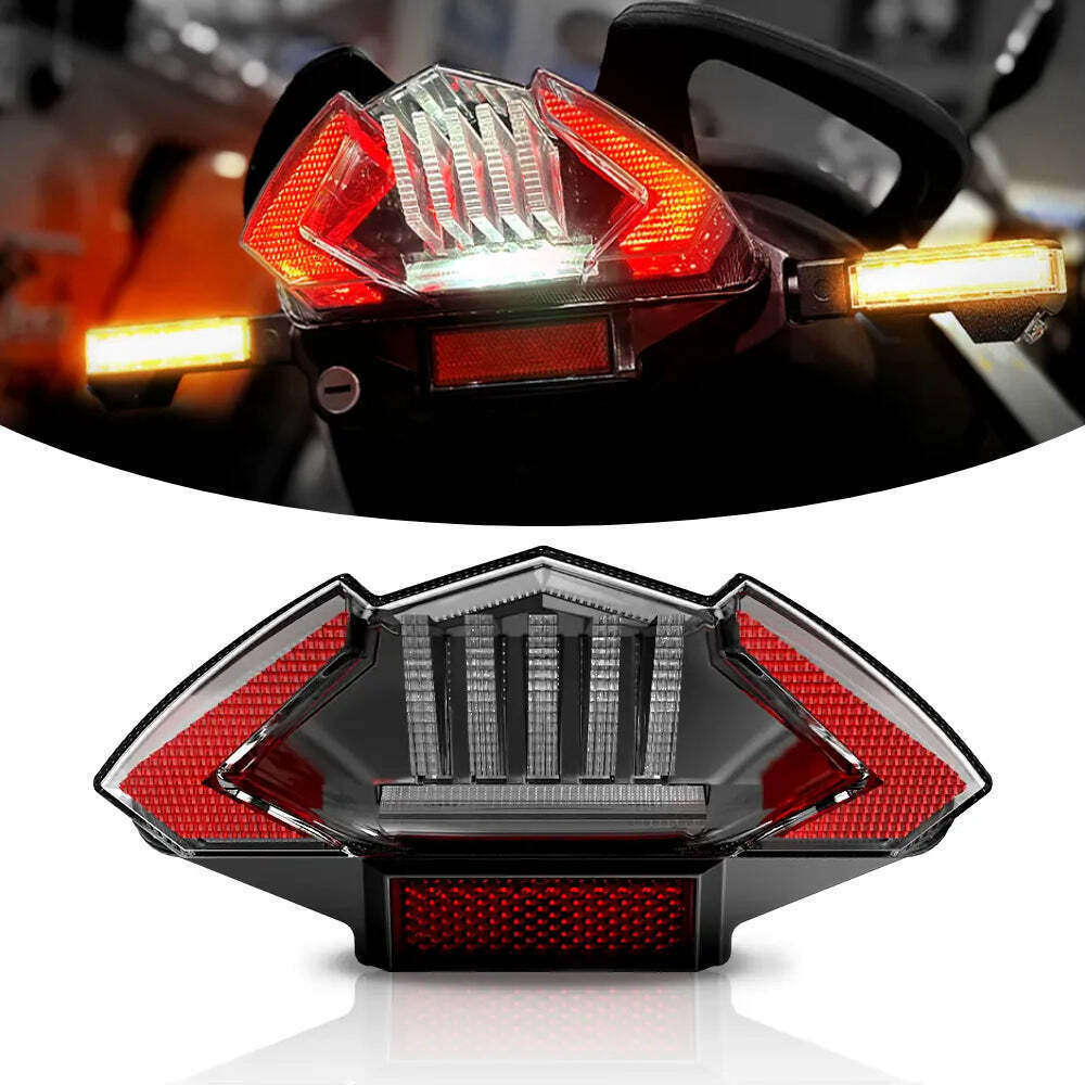 For BMW R1200 GS ADV /F650 GS Dakar F800 R/S/ST LED taillight Smoke Integrated