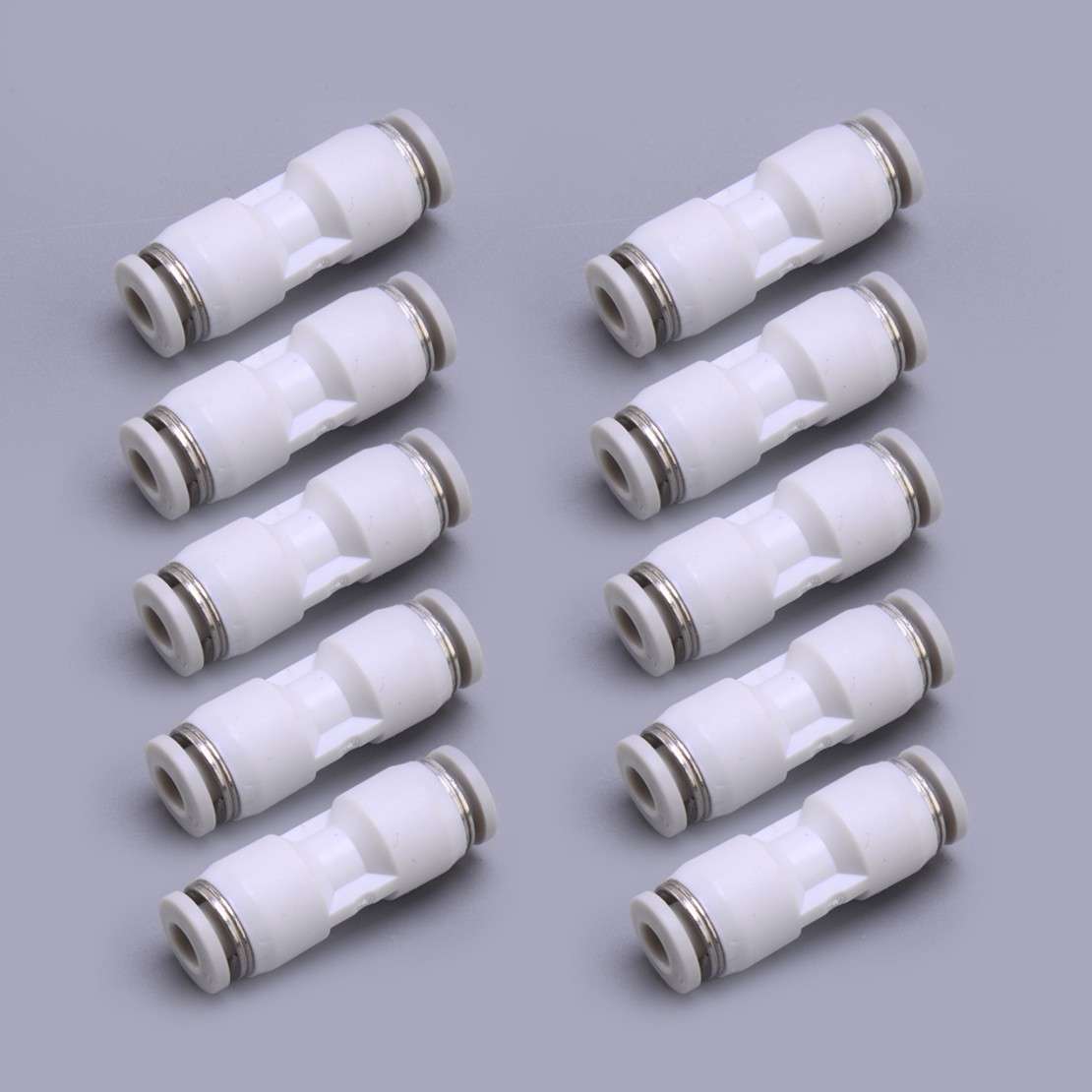 10PCS 4mm Quick Connect Straight Connector Pneumatic Air Line Hose Fitting